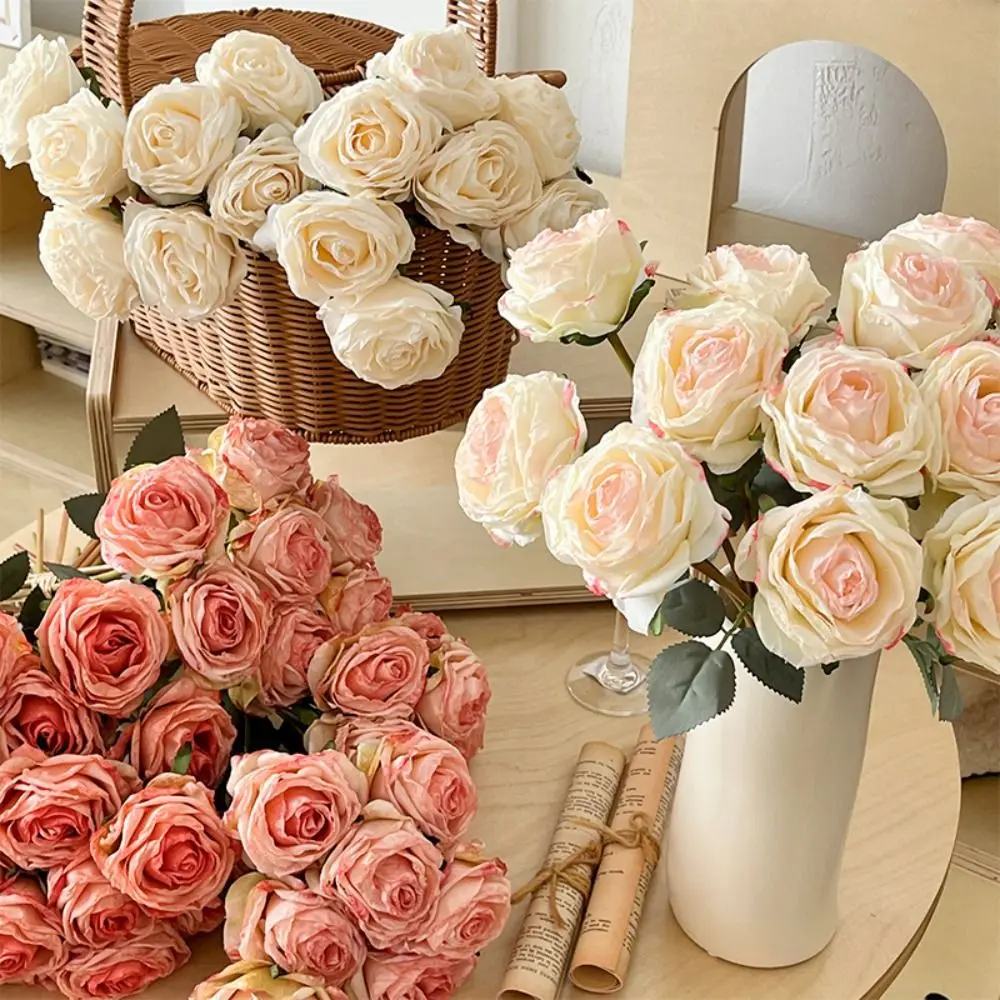 7 Head Artificial Rose Bouquet Retro Elegant Simulation Rose Flower Luxury Handmade Fake Flowers Outdoor Garden Decor
7 Head Artificial Rose Bouquet Retro Elegant Simulation Rose Flower Luxury Handmade Fake Flowers Outdoor Garden Decor