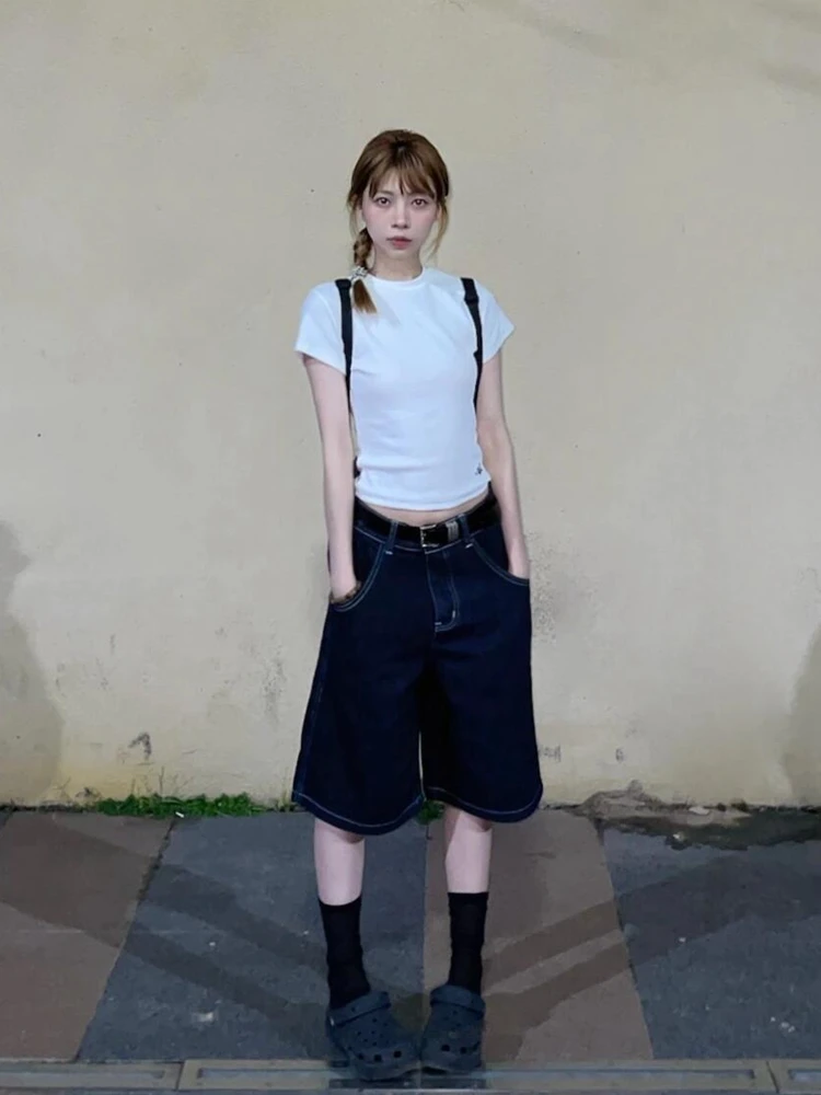 High Waist Loose Fit Vintage High Street Vibe Mid-Length Jeans Casual Five-Point Pants plus Size Women's Summer Design Sense
High Waist Loose Fit Vintage High Street Vibe Mid-Length Jeans Casual Five-Point Pants plus Size Women's Summer Design Sense