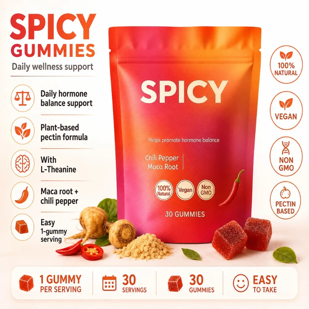 Hormone Balance Gummies 30 Count Peach Chili Pepper Maca Muira Puama Ginger Green Tea Caffeine L-Theanine Vegan Daily Vitality
Hormone Balance Gummies 30 Count Peach Chili Pepper Maca Muira Puama Ginger Green Tea Caffeine L-Theanine Vegan Daily Vitality