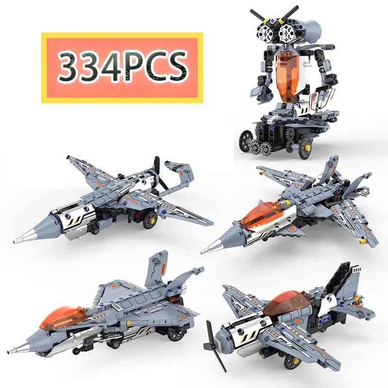 Конструктор MOC 334 детали: Креативная электрическая радиоуправляемая модель истребителя 5 в 1, развивающая игрушка-головоломка для детей, подарок на день рождения
Конструктор MOC 334 детали: Креативная электрическая радиоуправляемая модель истребителя 5 в 1, развивающая игрушка-головоломка для детей, подарок на день рождения