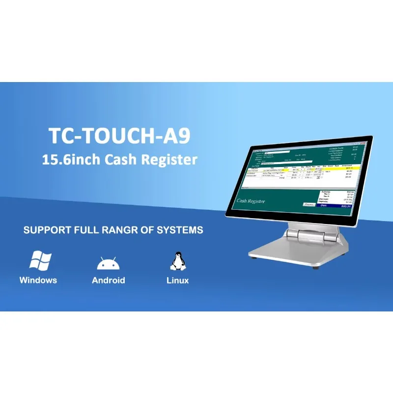 15.6'' Cash Register Machine Touch Screen Android Pos Machine S Barcode Scanner Windows Os Optional
15.6'' Cash Register Machine Touch Screen Android Pos Machine S Barcode Scanner Windows Os Optional