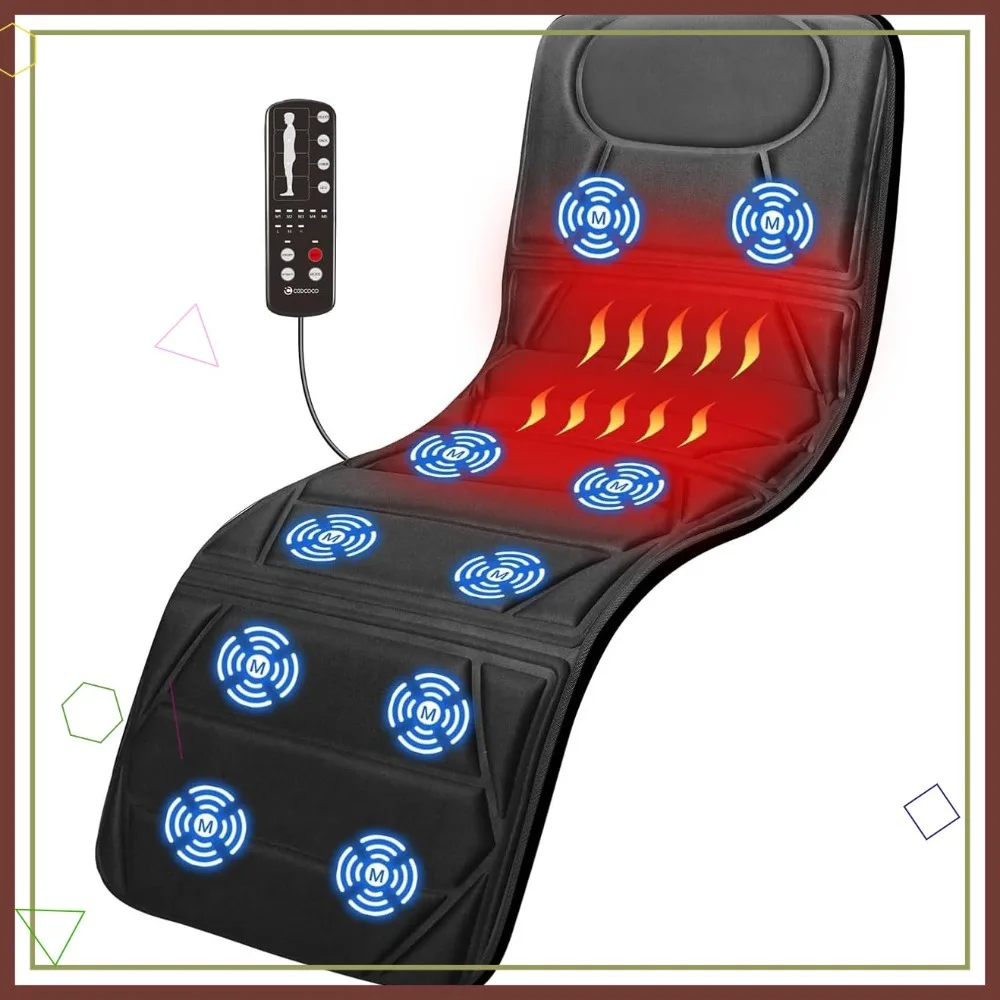 Full Body Massage Mat with Heat, 10 Motors, 5 Modes, Dual Heating Area for Bed/Sofa, Gift for Mom Dad
Full Body Massage Mat with Heat, 10 Motors, 5 Modes, Dual Heating Area for Bed/Sofa, Gift for Mom Dad