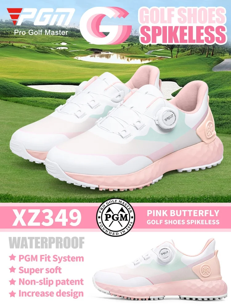 PGM Golf Shoes Women Pink Professional Water proof Spikeless Golf Sport Shoes Outdoor Training Golf Walking Sneakers XZ349
PGM Golf Shoes Women Pink Professional Water proof Spikeless Golf Sport Shoes Outdoor Training Golf Walking Sneakers XZ349