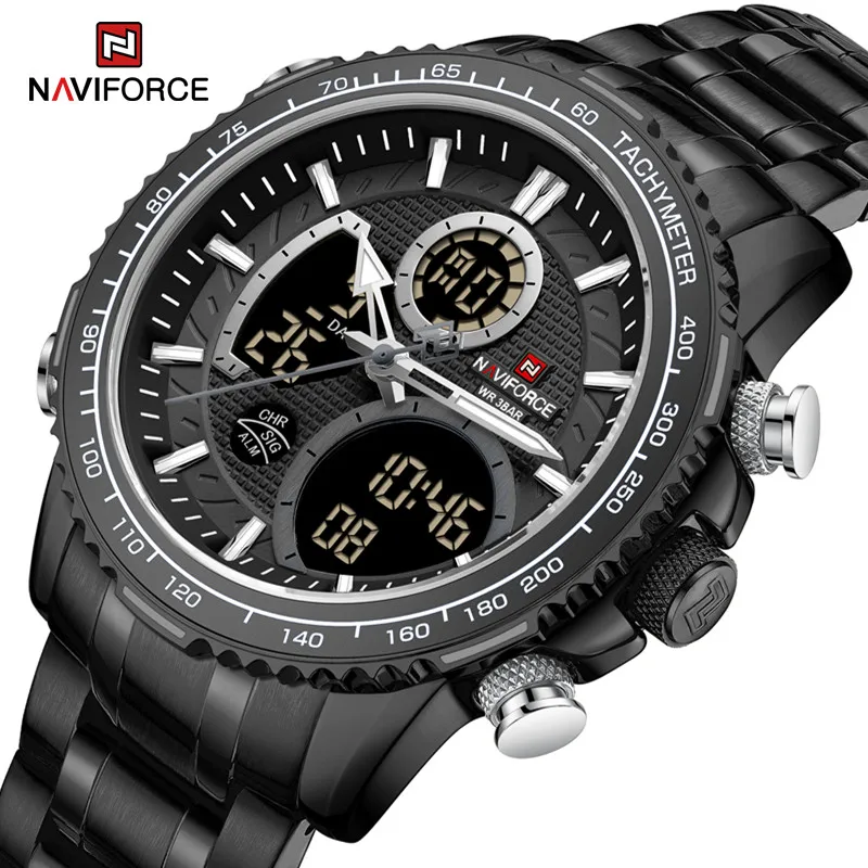 NAVIFROCE LCD Display Men Wristwatches Luminous Business Fashion Man Watch Waterproof Military Quartz Clock Relogios Masculino
NAVIFROCE LCD Display Men Wristwatches Luminous Business Fashion Man Watch Waterproof Military Quartz Clock Relogios Masculino