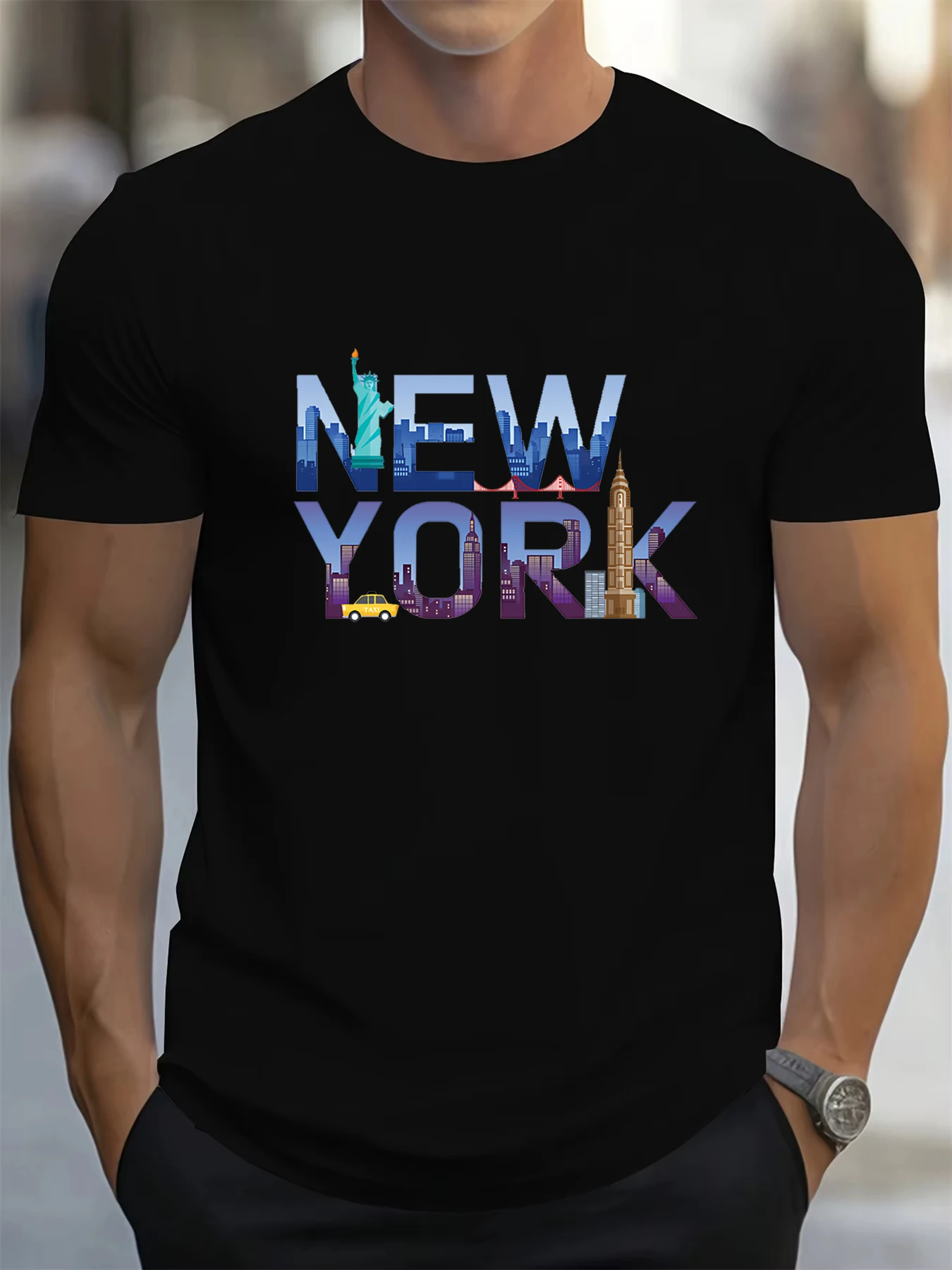 Men's Summer New Fashion High Quality Pure Cotton Casual Loose NewYork Letter Printed Sports Round Neck Short Sleeve T-shirt Top
Men's Summer New Fashion High Quality Pure Cotton Casual Loose NewYork Letter Printed Sports Round Neck Short Sleeve T-shirt Top