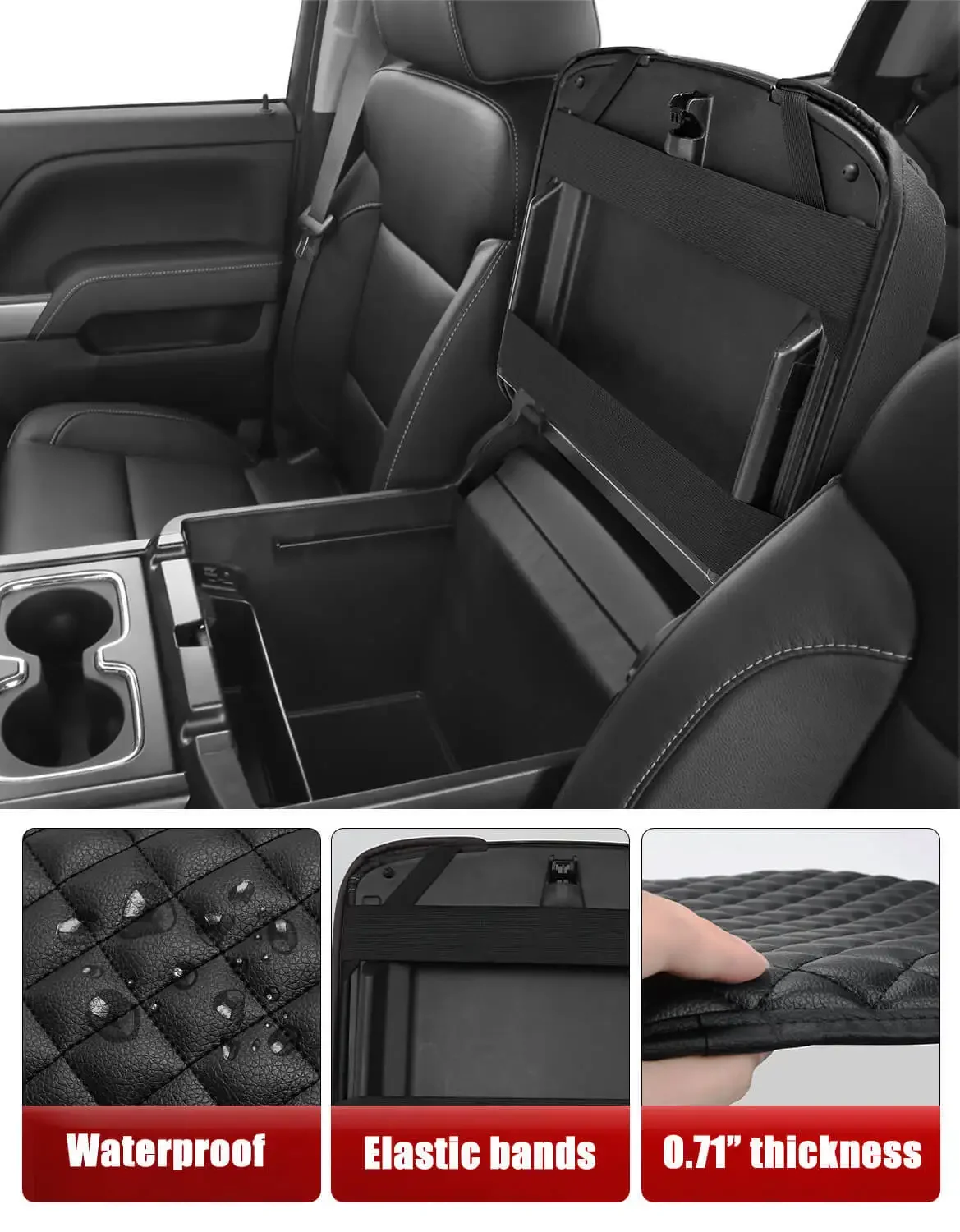 For Chevy Silverado 1500 2014-2018 Jump Seat Center Console Armrest Protective Cover Anti-Scratch Interior Replacement Pad
For Chevy Silverado 1500 2014-2018 Jump Seat Center Console Armrest Protective Cover Anti-Scratch Interior Replacement Pad