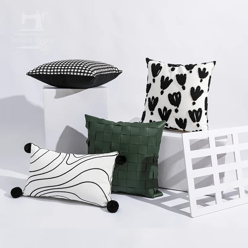 30x50/45x45cm Modern Luxury Pillowcases Embroidery Throw Pillow Covers Black Soft Bedside Cushion Cover for Sofa Home Decor
30x50/45x45cm Modern Luxury Pillowcases Embroidery Throw Pillow Covers Black Soft Bedside Cushion Cover for Sofa Home Decor