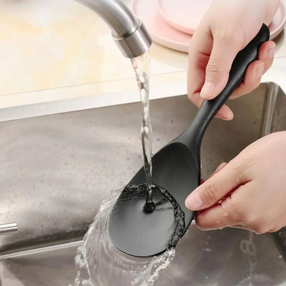 1pc Silicone Rice Spoon Nonstick Kitchen Utensil Spatula Slicone Stand Practical Easy Clean Portable Storage
1pc Silicone Rice Spoon Nonstick Kitchen Utensil Spatula Slicone Stand Practical Easy Clean Portable Storage
