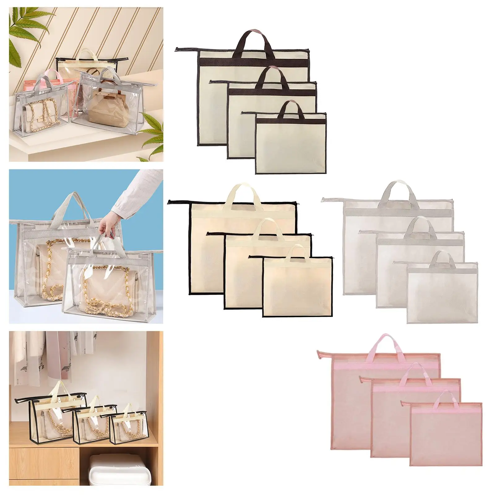 Handbag Storage Bag Purse Cover Hanging Storage Bag Moistureproof Clear
Handbag Storage Bag Purse Cover Hanging Storage Bag Moistureproof Clear