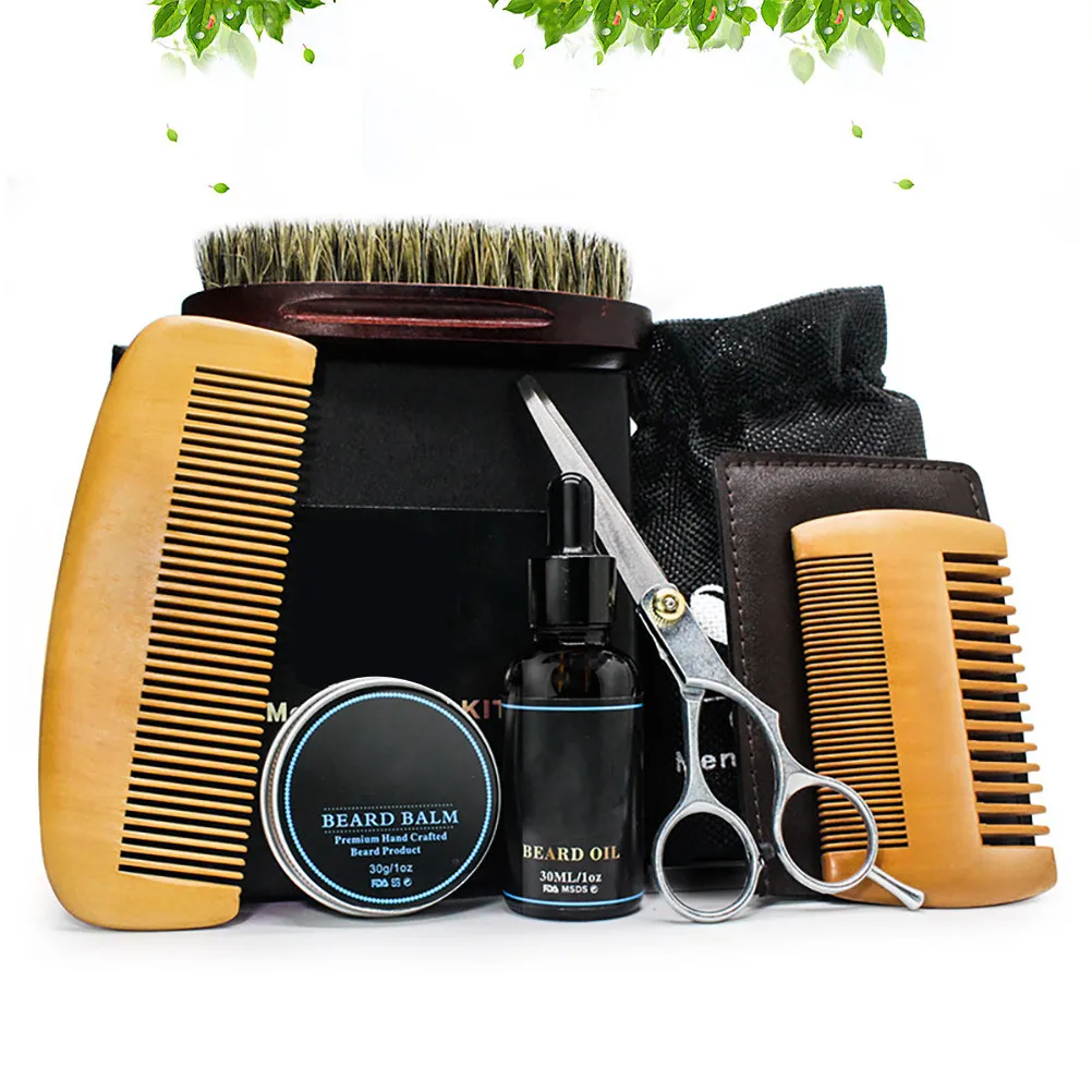 6Pcs Beard Care Kit Natural Balm Oil Scissor Comb Brush Softens Controls Itch Men Beard Set Grooming Styling Kit
6Pcs Beard Care Kit Natural Balm Oil Scissor Comb Brush Softens Controls Itch Men Beard Set Grooming Styling Kit