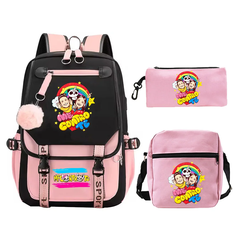 Me Contro Te Printed Backpack With Shoulder Bags Pencil Case 3Pcs Set Large Capacity Travel Rucksack Students Girl Schoolbag
Me Contro Te Printed Backpack With Shoulder Bags Pencil Case 3Pcs Set Large Capacity Travel Rucksack Students Girl Schoolbag