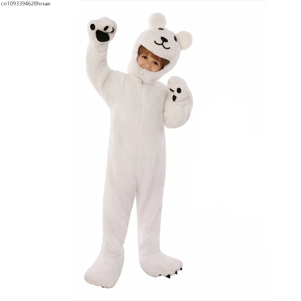 Arctic Polar Bear Costume for Kids Animal Bear Jumpsuit Halloween Costume Toddler White Bear Cosplay
Arctic Polar Bear Costume for Kids Animal Bear Jumpsuit Halloween Costume Toddler White Bear Cosplay