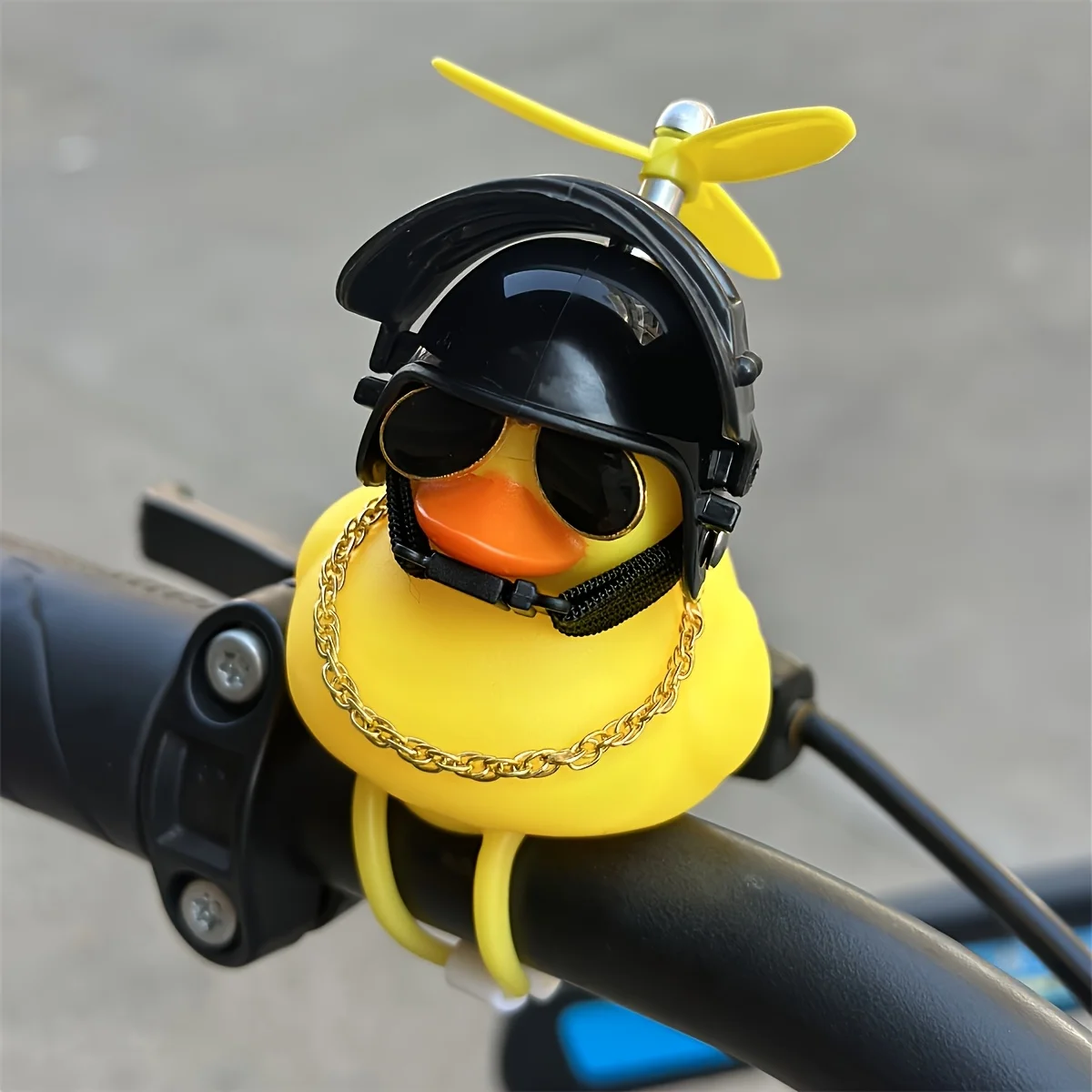 Cute Yellow Duck Bike Accessory - Helmet Duck with Propeller, Dashboard Decoration for Electric Bikes & Motorcycles
Cute Yellow Duck Bike Accessory - Helmet Duck with Propeller, Dashboard Decoration for Electric Bikes & Motorcycles
