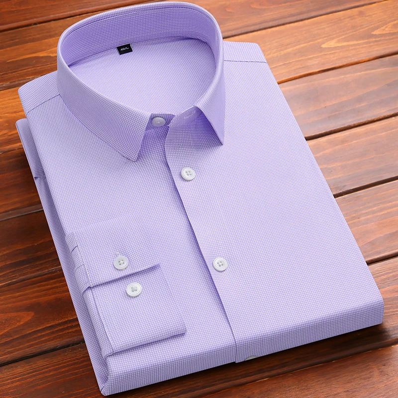 classic fit wrikle free long-sleeve shirts for men slim fit formal plain shirt soft single pocket plaid tops soft casual clothes
classic fit wrikle free long-sleeve shirts for men slim fit formal plain shirt soft single pocket plaid tops soft casual clothes