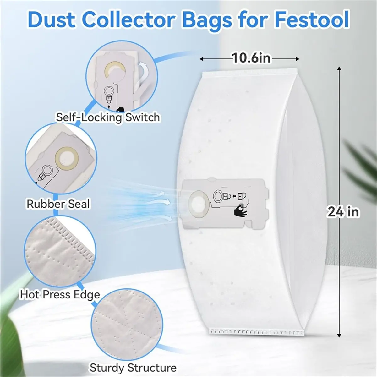 12 Pack 204308 Vacuum Bags for CT Mini CT MIDI Yom 2019 Onwards, Dust Collector Bags Dust Extractor Accessories
12 Pack 204308 Vacuum Bags for CT Mini CT MIDI Yom 2019 Onwards, Dust Collector Bags Dust Extractor Accessories