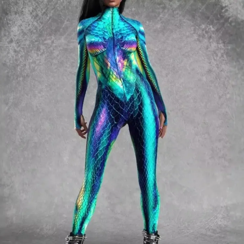 Colorful 3D Printing CyberPunk Rainbow Jumpsuit Halloween Holiday Party Cosplay Costume Elastic Bodysuits Rompers Women Zentai
Colorful 3D Printing CyberPunk Rainbow Jumpsuit Halloween Holiday Party Cosplay Costume Elastic Bodysuits Rompers Women Zentai