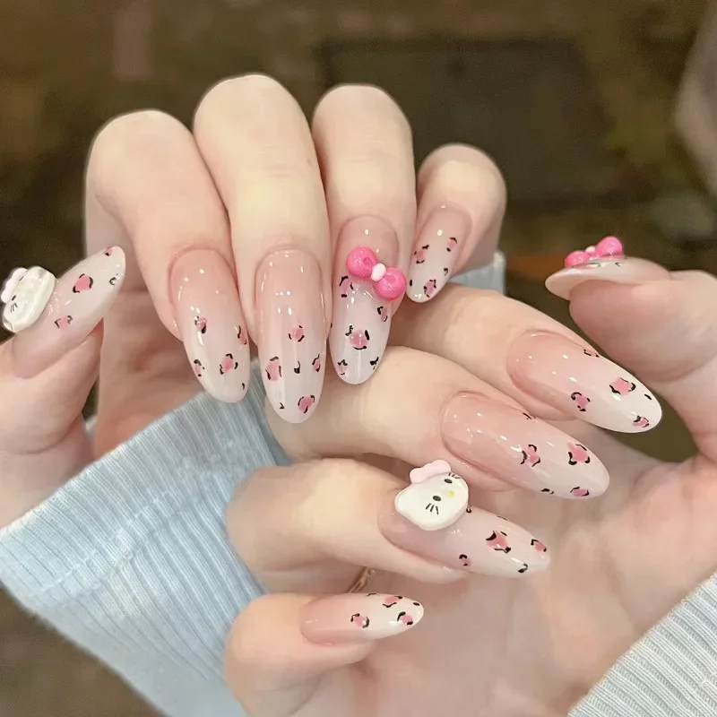 10pcs Hello Kitty Anime Kawaii Sanrio Ins Handmade Nail Wear Cute Cartoon Kt Cat Nail Patch Decoration Fashion Gifts for Girls
10pcs Hello Kitty Anime Kawaii Sanrio Ins Handmade Nail Wear Cute Cartoon Kt Cat Nail Patch Decoration Fashion Gifts for Girls