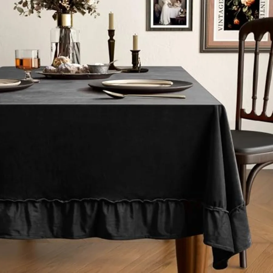 Velvet Tablecloth Luxurious Soft Thick Washable Solid Rectangle Table Cover Oblong Vintage Ruffle Velvet Table Cloth for Christ
Velvet Tablecloth Luxurious Soft Thick Washable Solid Rectangle Table Cover Oblong Vintage Ruffle Velvet Table Cloth for Christ
