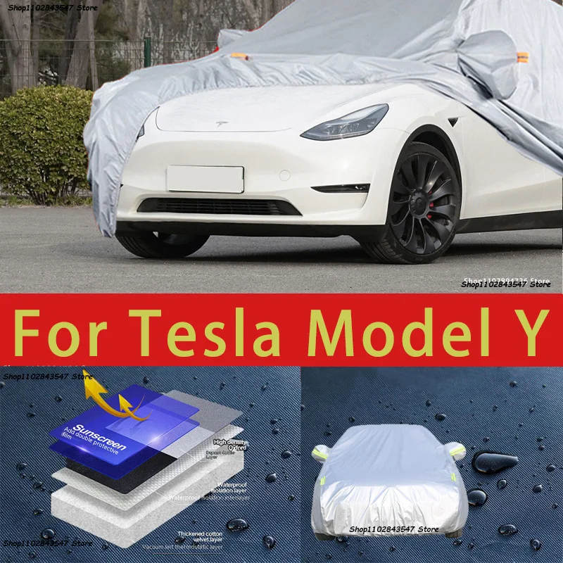 For Tesla Model Y Car protective cover, sun protection, cooling protection, car clothing, car paint protection auto
For Tesla Model Y Car protective cover, sun protection, cooling protection, car clothing, car paint protection auto
