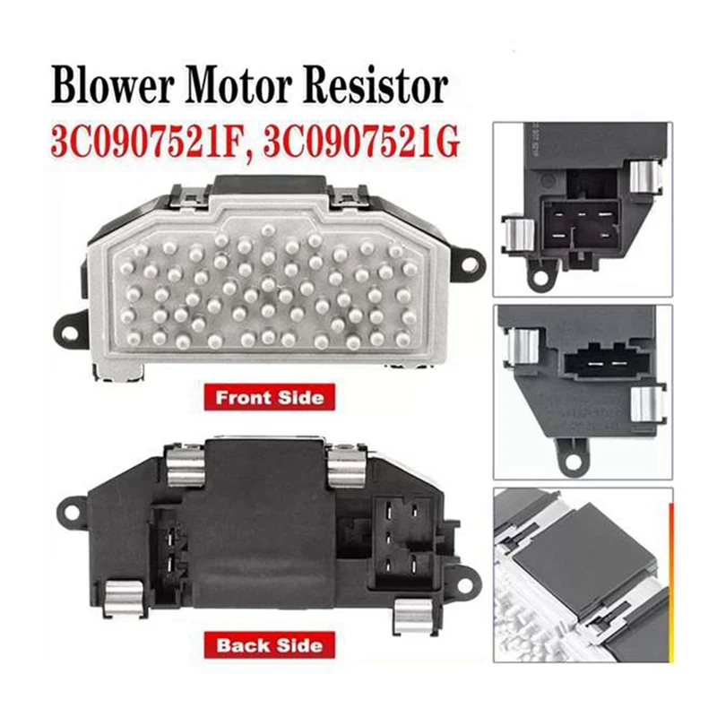 Car Heater Resistor Blower Motor 3C0907521F For A3 Q3 Q7 VW Golf Jetta Passat Skoda Seat HVAC Regulator Module
Car Heater Resistor Blower Motor 3C0907521F For A3 Q3 Q7 VW Golf Jetta Passat Skoda Seat HVAC Regulator Module