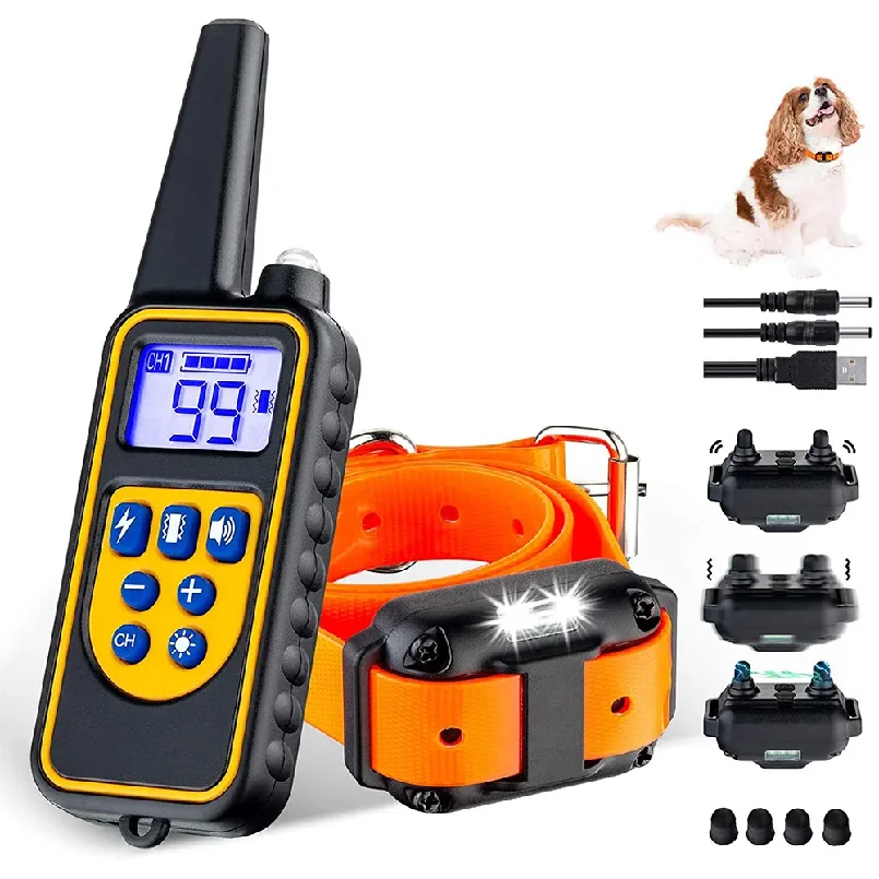 Electric Pet Dog Training Collar Shock Training Collar Electronic Remote Control Waterproof Rechargeable
Electric Pet Dog Training Collar Shock Training Collar Electronic Remote Control Waterproof Rechargeable