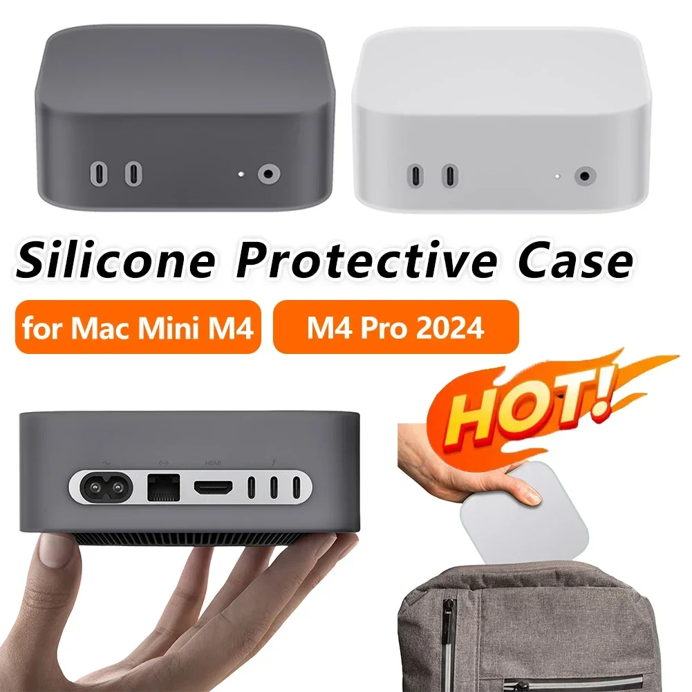 Silicone Case for Mac Mini M4/M4 Pro 2024 Protective Waterproof Case Cover Sleeve Shockproof Wear-resistant Silicone Cover
Silicone Case for Mac Mini M4/M4 Pro 2024 Protective Waterproof Case Cover Sleeve Shockproof Wear-resistant Silicone Cover 