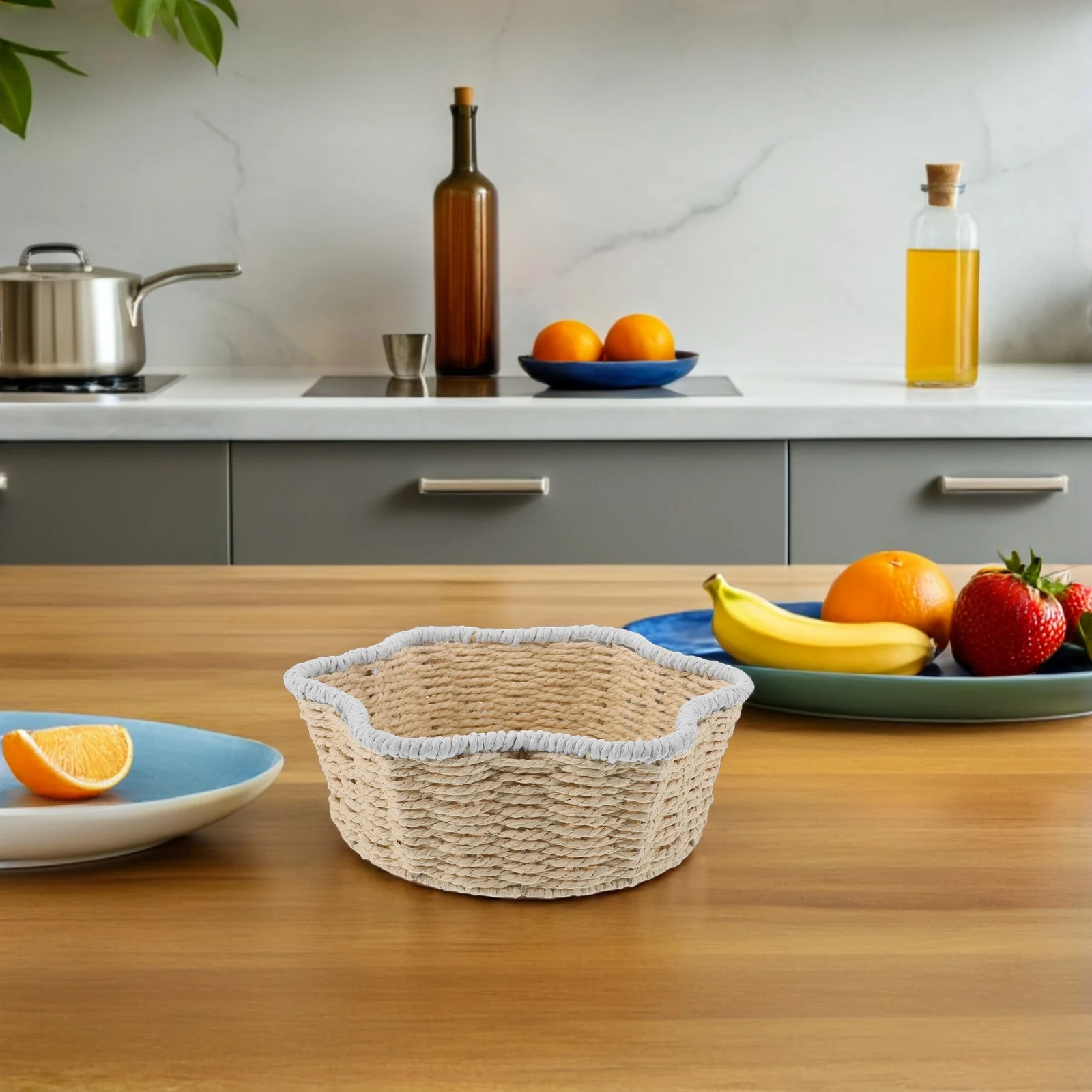 1pcs Handwoven Storage Baskets Natural Woven Desktop Sundries Organizer Decorative Home Kitchen Bedroom Bread Container
1pcs Handwoven Storage Baskets Natural Woven Desktop Sundries Organizer Decorative Home Kitchen Bedroom Bread Container