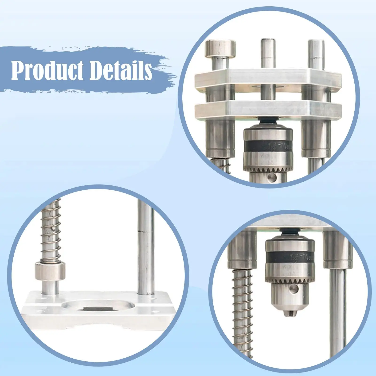 Vertical Drill Guide Easy Installation for Hand Drill Efficient Portable Woodworking Tool Auxiliary Tool Drilling Jig Attachment
Vertical Drill Guide Easy Installation for Hand Drill Efficient Portable Woodworking Tool Auxiliary Tool Drilling Jig Attachment
