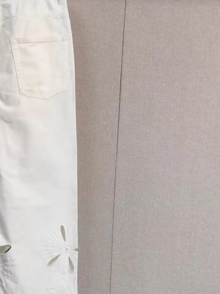 Spring/Summer Women Hollow Floral Embroidery Solid Jeans High Waist Loose Fashion Casual Wide Leg Pants
Spring/Summer Women Hollow Floral Embroidery Solid Jeans High Waist Loose Fashion Casual Wide Leg Pants