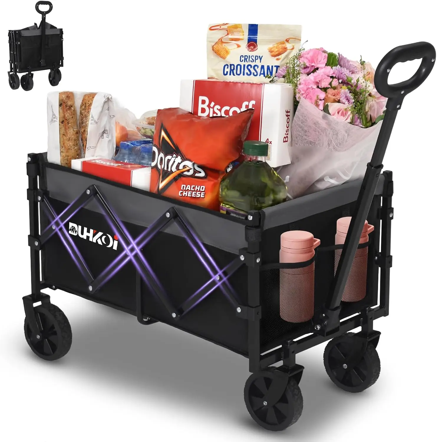 Collapsible Wagon Cart with Wheels Foldable,11 Lbs Lightweight Portable Folding Utility Wagon,90 L Heavy Duty Grocery Shoppin
Collapsible Wagon Cart with Wheels Foldable,11 Lbs Lightweight Portable Folding Utility Wagon,90 L Heavy Duty Grocery Shoppin