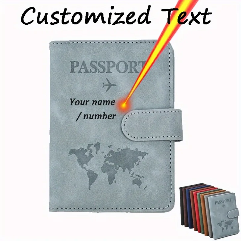 Customizable RFID Blocking Passport Holder – Stylish Synthetic Leather with Map Design, Multi-Functional Travel Wallet
Customizable RFID Blocking Passport Holder – Stylish Synthetic Leather with Map Design, Multi-Functional Travel Wallet