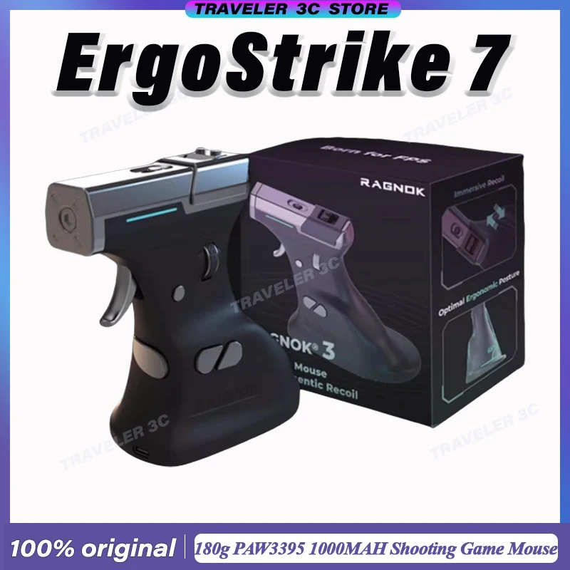 RAGNOK ErgoStrike 7 Индивидуальная игровая мышь для съемки, перезаряжаемая, эргономичная, PAW3395, 1000 мАч, длительный срок службы, 26000 точек на дюйм, игровая мышь для ноутбука
RAGNOK ErgoStrike 7 Индивидуальная игровая мышь для съемки, перезаряжаемая, эргономичная, PAW3395, 1000 мАч, длительный срок службы, 26000 точек на дюйм, игровая мышь для ноутбука