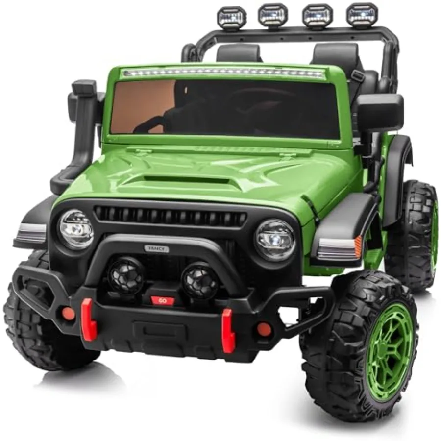 2 Seater Electric Ride on Truck Car for 24V 4WD Ride on Toy for Big 4-8 w/Remote Control EVA Tires Army Green
2 Seater Electric Ride on Truck Car for 24V 4WD Ride on Toy for Big 4-8 w/Remote Control EVA Tires Army Green