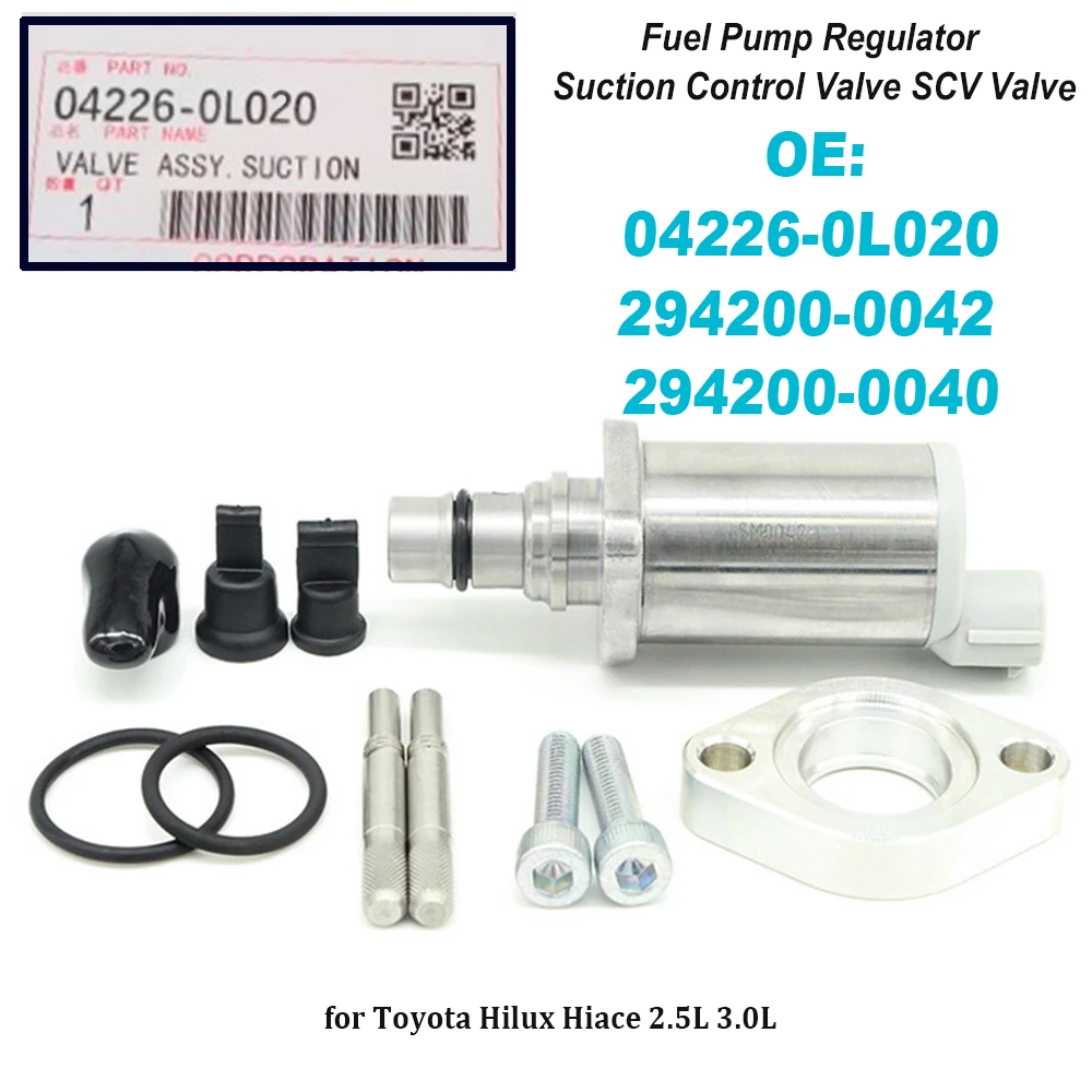 04226-0L020 294200-0040 294200-0042 Fuel Pump Suction Control Valve SCV For T oyota Hilux Hiace 2.5L 3.0L 04226-0L010
04226-0L020 294200-0040 294200-0042 Fuel Pump Suction Control Valve SCV For T oyota Hilux Hiace 2.5L 3.0L 04226-0L010