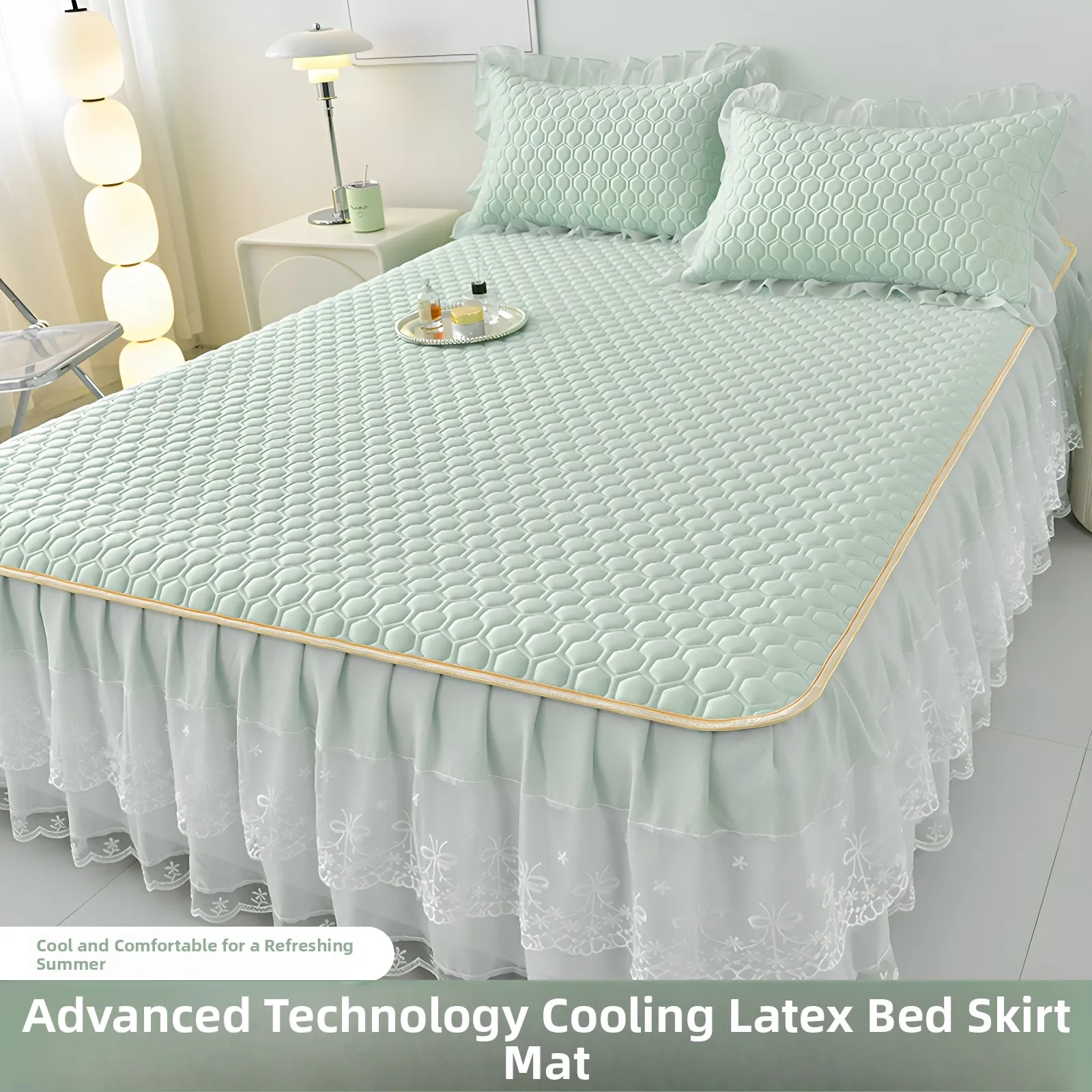Ice Silk Latex Cooling Mat 2026 New Style Bed Skirt Summer Cool Sensation Home Use Princess Style Soft Mat Machine Washable T...
Ice Silk Latex Cooling Mat 2026 New Style Bed Skirt Summer Cool Sensation Home Use Princess Style Soft Mat Machine Washable T...
