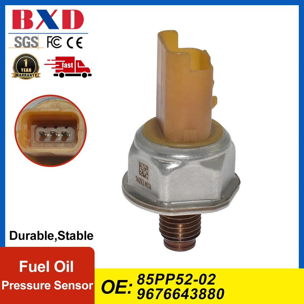Fuel Oil Pressure Sensor 85PP52-02 9676643880 For Peugeot 208 308 508 Car Accessories Auto Parts High Quality
Fuel Oil Pressure Sensor 85PP52-02 9676643880 For Peugeot 208 308 508 Car Accessories Auto Parts High Quality