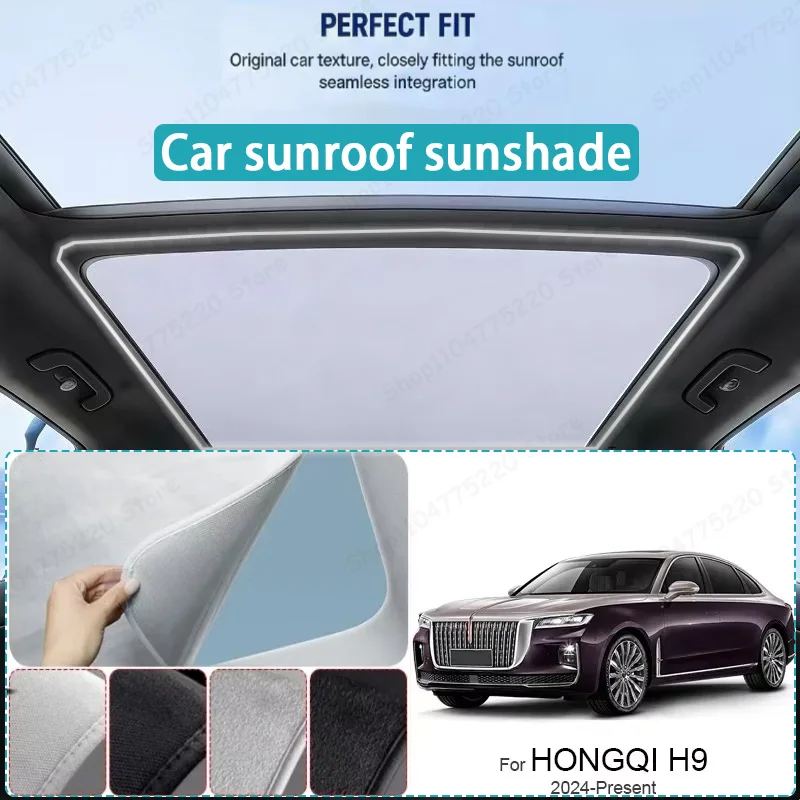 For HONGQI H9 2024-Present Car Sunroof Sunshade Heat Insulation UV Protection Electrostatic Suede Skylight Cover
For HONGQI H9 2024-Present Car Sunroof Sunshade Heat Insulation UV Protection Electrostatic Suede Skylight Cover