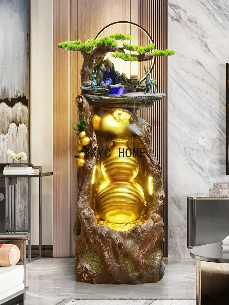 Chinese Gourd Flowing Water Ornaments Circulating Water Living Room Hallway Decoration Company Housewarming
Chinese Gourd Flowing Water Ornaments Circulating Water Living Room Hallway Decoration Company Housewarming
