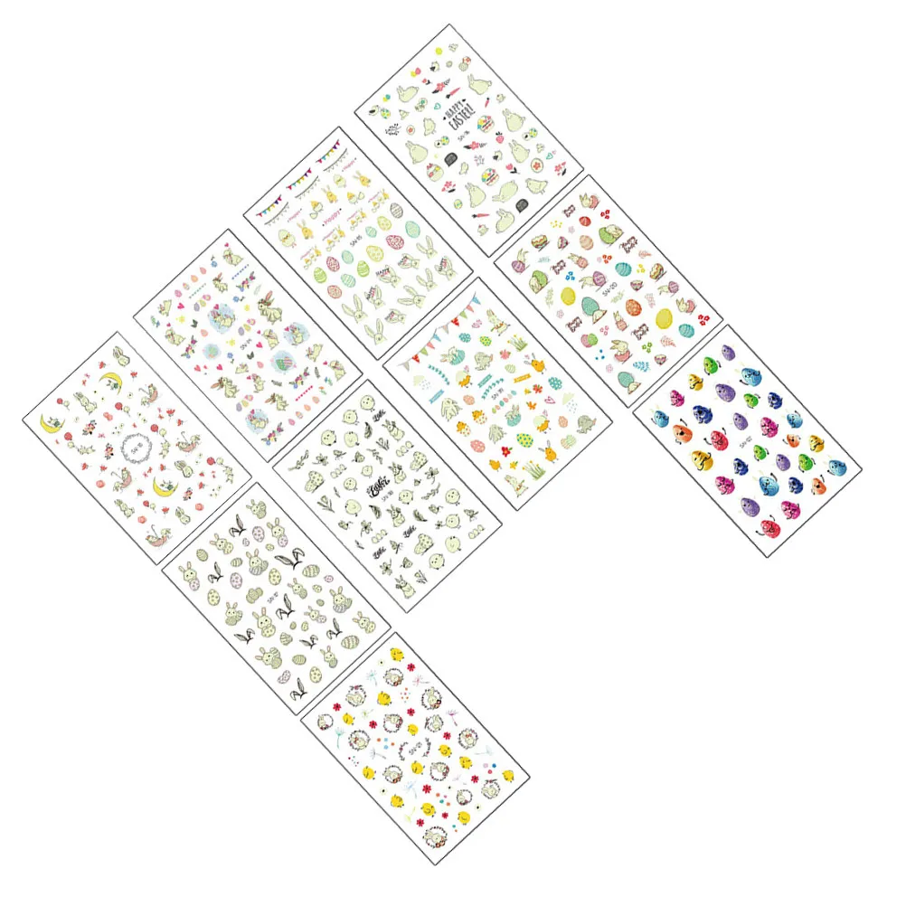 10pcs Decals Self-Adhesive Manicure Stickers Cartoon Design Durable Fashion Nail Nail Pasters Art Pasters 3D
10pcs Decals Self-Adhesive Manicure Stickers Cartoon Design Durable Fashion Nail Nail Pasters Art Pasters 3D