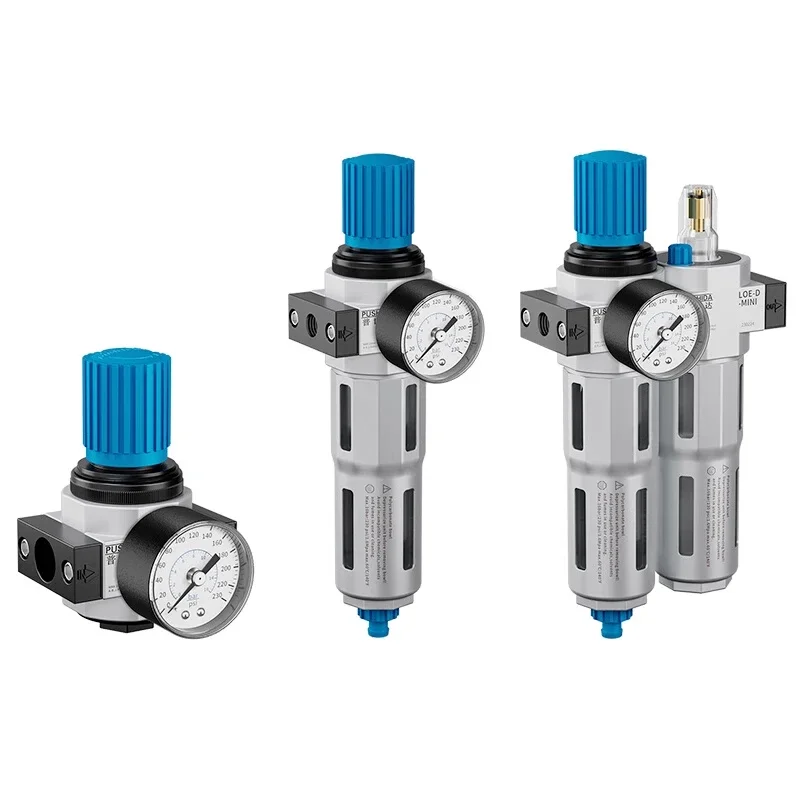 Pneumatic components Air pressure regulator Air precision regulator Filter with pressure gauge Oil mist set
Pneumatic components Air pressure regulator Air precision regulator Filter with pressure gauge Oil mist set