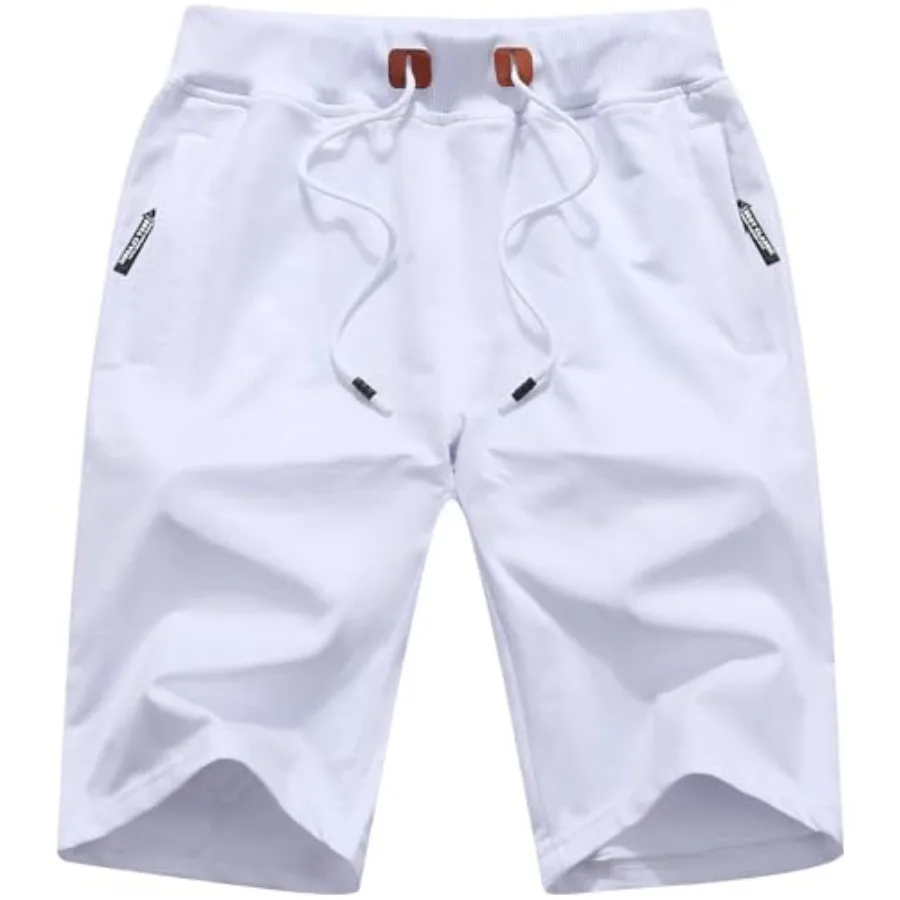 QPNGRP Mens Shorts Casual Drawstring Zipper Pockets Elastic Waist
QPNGRP Mens Shorts Casual Drawstring Zipper Pockets Elastic Waist