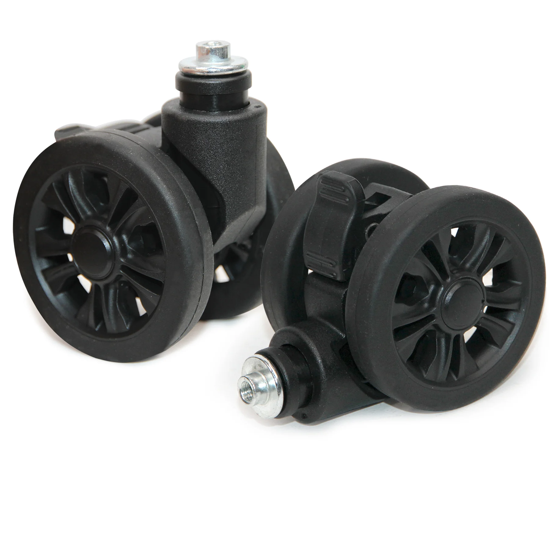 2 шт. черные сменные колеса для багажа 360 ° Спиннерная тележка, двухрядный чемодан, багажный ящик, колеса, ремонт, дорожное колесико
2 шт. черные сменные колеса для багажа 360 ° Спиннерная тележка, двухрядный чемодан, багажный ящик, колеса, ремонт, дорожное колесико