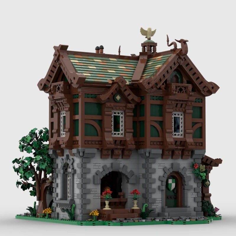 NEW 9485pcs European Medieval Street View MOC Green Dragon Bakery model DIY creative ideas Retro child Toy Birthday Gift blocks
NEW 9485pcs European Medieval Street View MOC Green Dragon Bakery model DIY creative ideas Retro child Toy Birthday Gift blocks