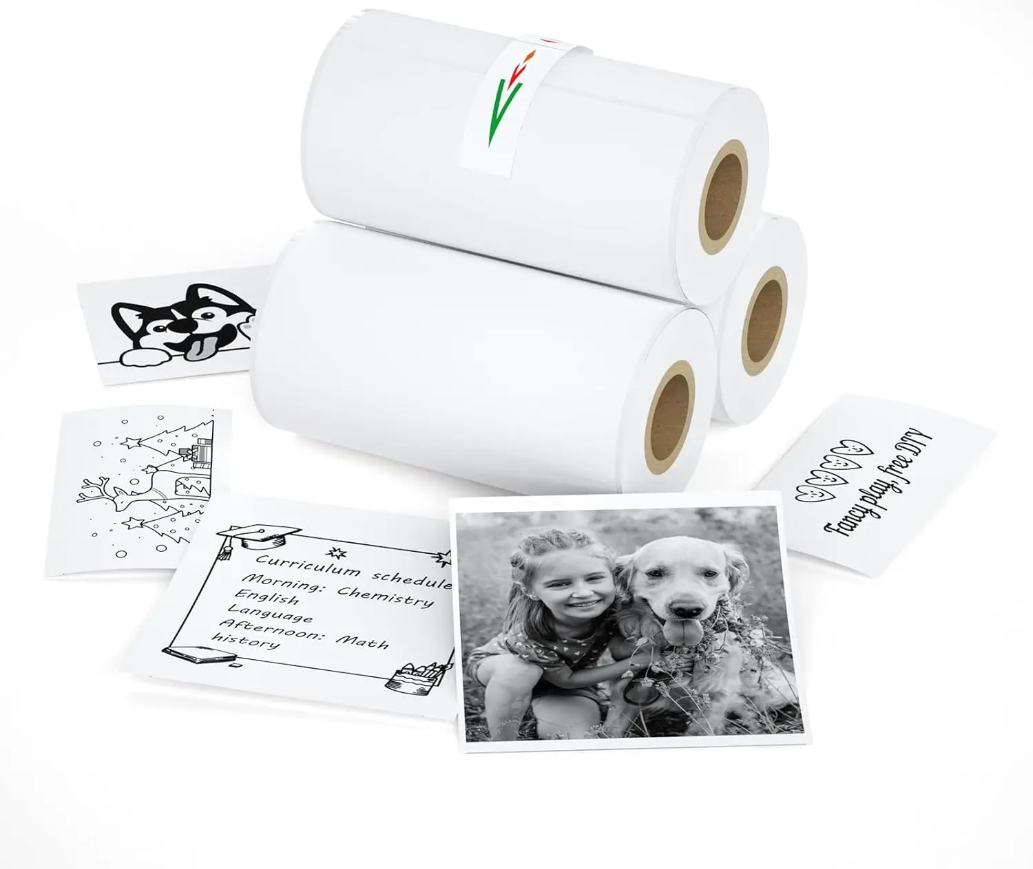 Mini Thermal Sticker Paper (57x29mm, 3.5m/Roll) for Instant Cameras & Label Printers - 3 Rolls Refill for Kids' Pocket Printer, Photo Labels, To-do Lists
Mini Thermal Sticker Paper (57x29mm, 3.5m/Roll) for Instant Cameras & Label Printers - 3 Rolls Refill for Kids' Pocket Printer, Photo Labels, To-do Lists