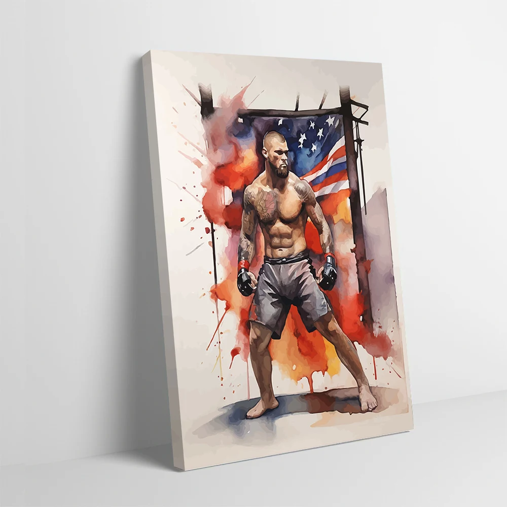 Mma Fighter Watercolor Art Printing Poster Customizable Pictures Wall Art Canvas Painting for Interior Decoration Room Mural
Mma Fighter Watercolor Art Printing Poster Customizable Pictures Wall Art Canvas Painting for Interior Decoration Room Mural