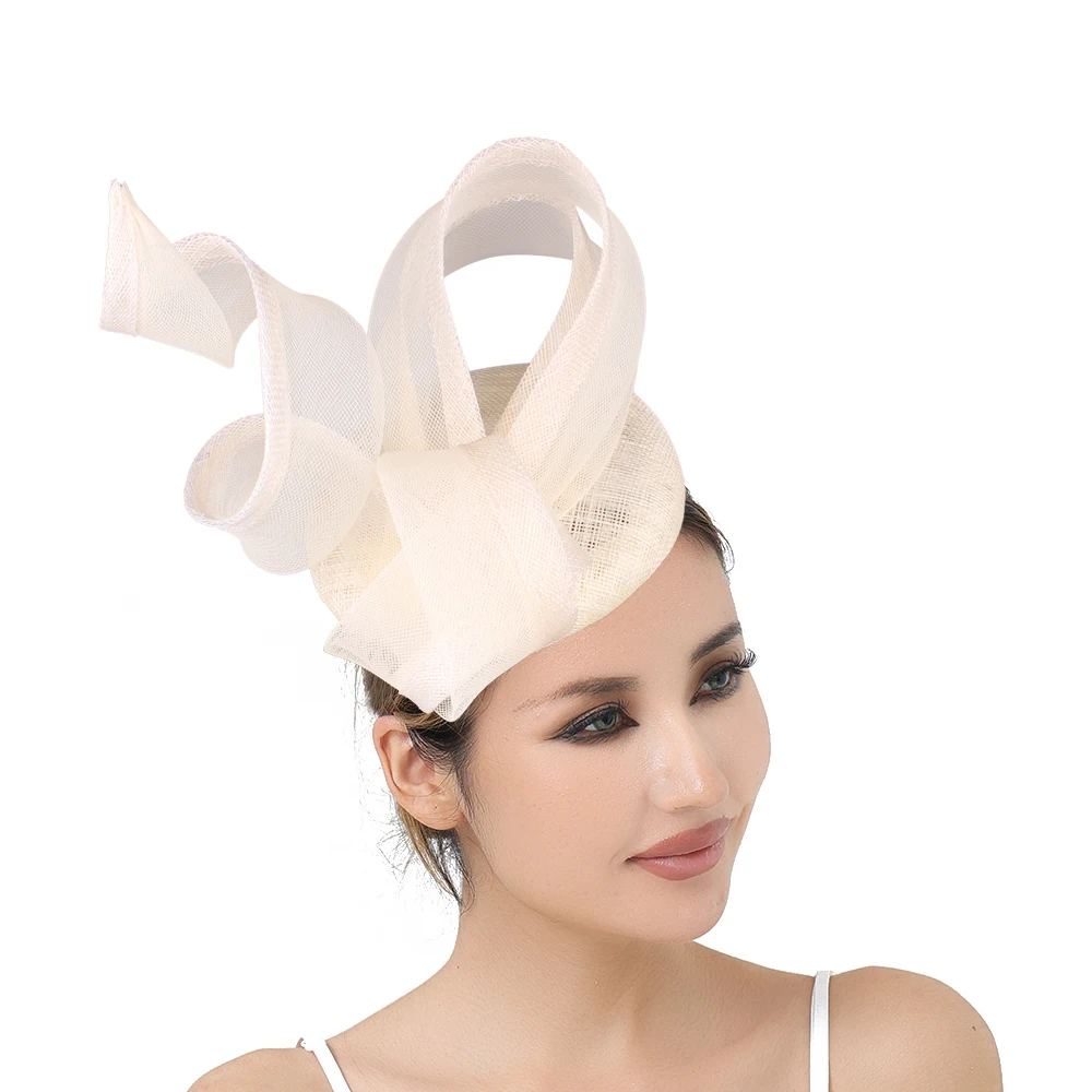 Elegant Bridal High Quality Sinamay Wedding Hat Fascinators Headwear for Women Banquet Cocktail Millinery Hair Accessories
Elegant Bridal High Quality Sinamay Wedding Hat Fascinators Headwear for Women Banquet Cocktail Millinery Hair Accessories