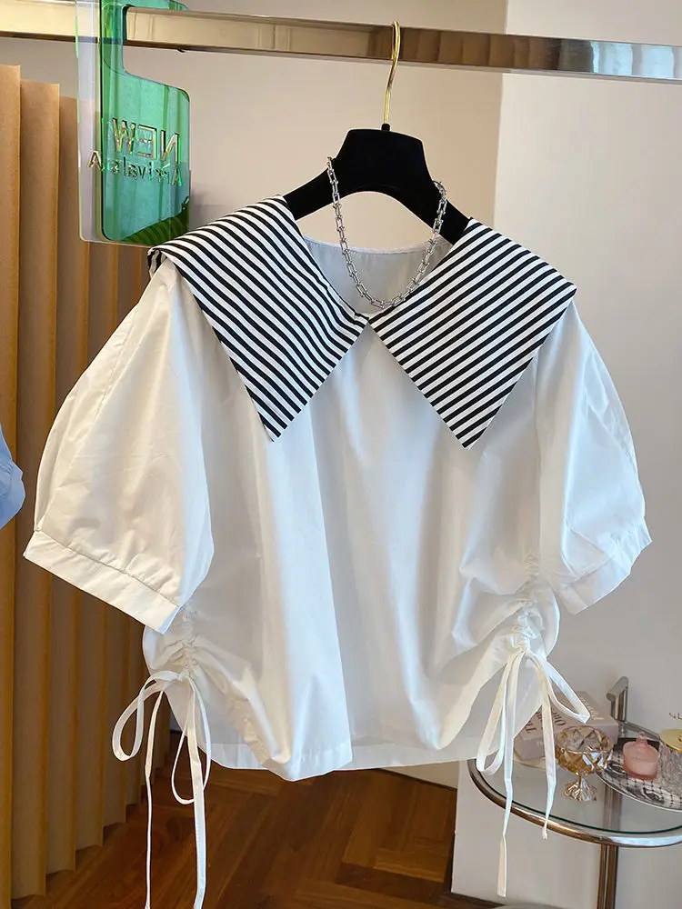 Korean Style Blouses Women Patchwork Lovely Students Summer Casual Soft Streetwear Tender Blusas Hot Sale Mujer Ropa Shirring
Korean Style Blouses Women Patchwork Lovely Students Summer Casual Soft Streetwear Tender Blusas Hot Sale Mujer Ropa Shirring