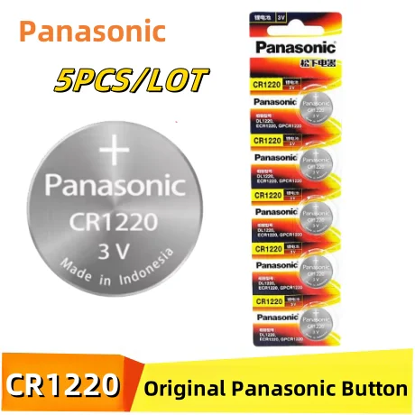 5PCS Original Panasonic CR1220 BR1220 Lithium Battery For Toy Watch Calculator Car Remote Control Mouse Button Coin Cell
5PCS Original Panasonic CR1220 BR1220 Lithium Battery For Toy Watch Calculator Car Remote Control Mouse Button Coin Cell