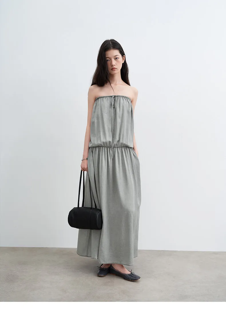 Summer Dresses Shoulder Sea Breeze, Leaven Wash Twill Lyocell Sling Tube Top Two Wear Dress Women 26 Summer New
Summer Dresses Shoulder Sea Breeze, Leaven Wash Twill Lyocell Sling Tube Top Two Wear Dress Women 26 Summer New