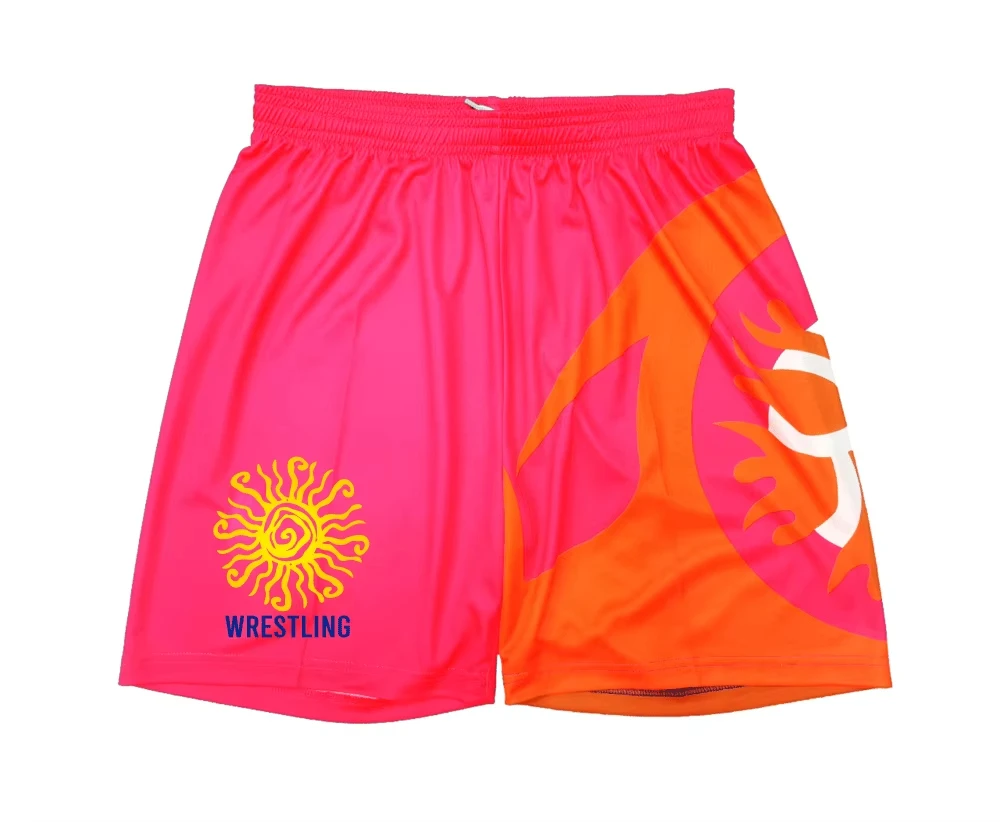 2026 New Men's Wrestling Training Shorts, Neon Pink & Orange Sun Print, Quick-Dry Breathable Fabric for Mat Practice
2026 New Men's Wrestling Training Shorts, Neon Pink & Orange Sun Print, Quick-Dry Breathable Fabric for Mat Practice